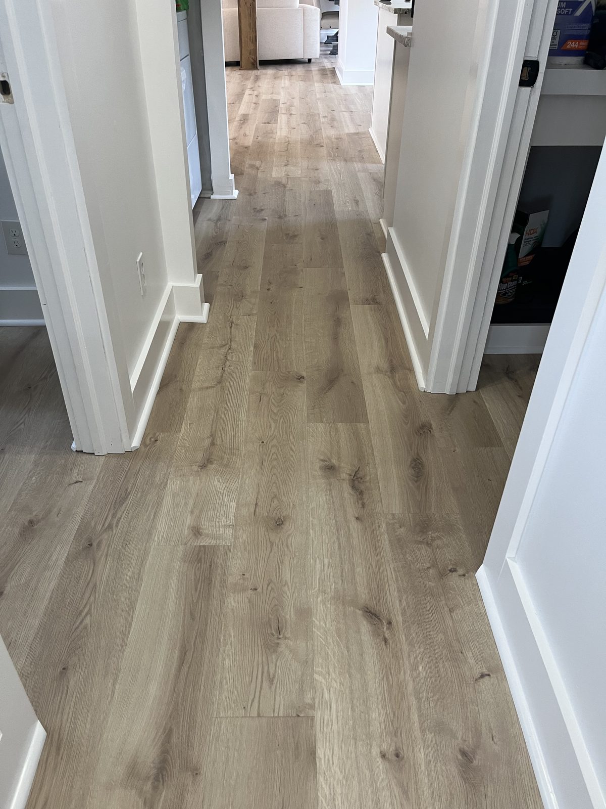 LVP flooring in doorway