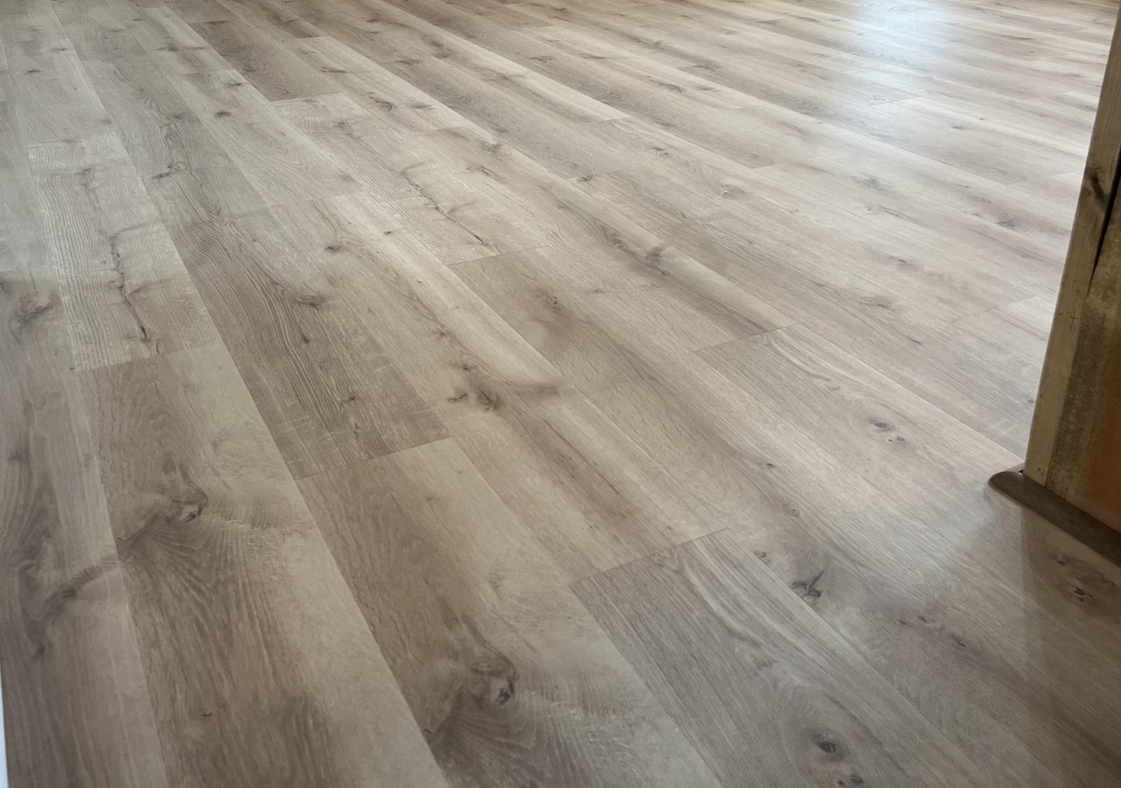 Luxury vinyl plank flooring installation