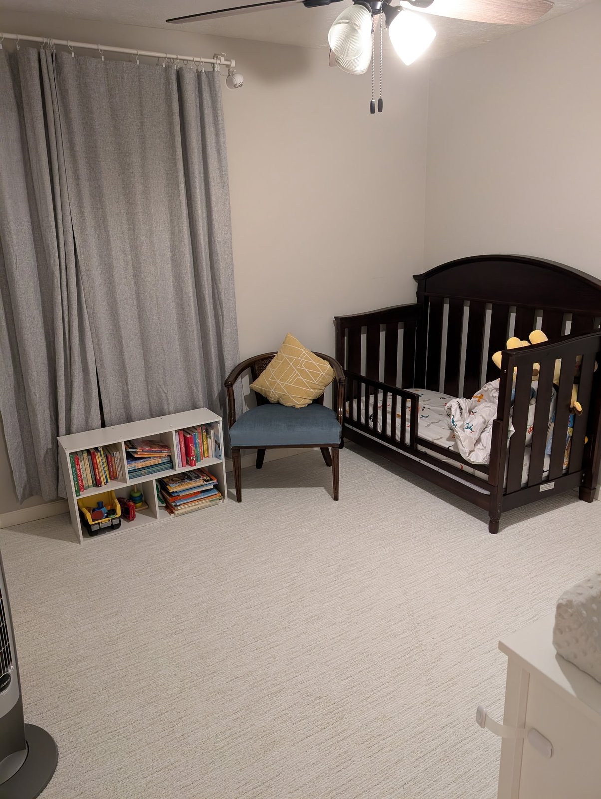Plush carpet in a children's room